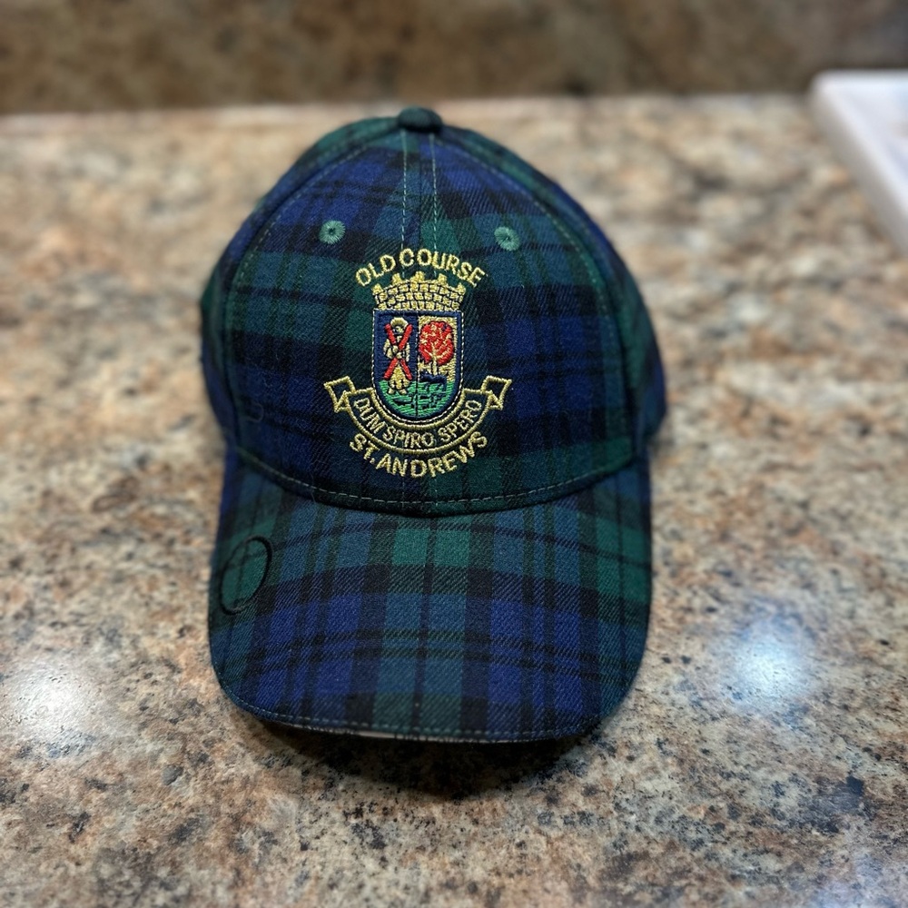 Vintage St. Andrews Old Course Golf Hat Plaid Tartan Wool NWOT New - Picture 6 of 6